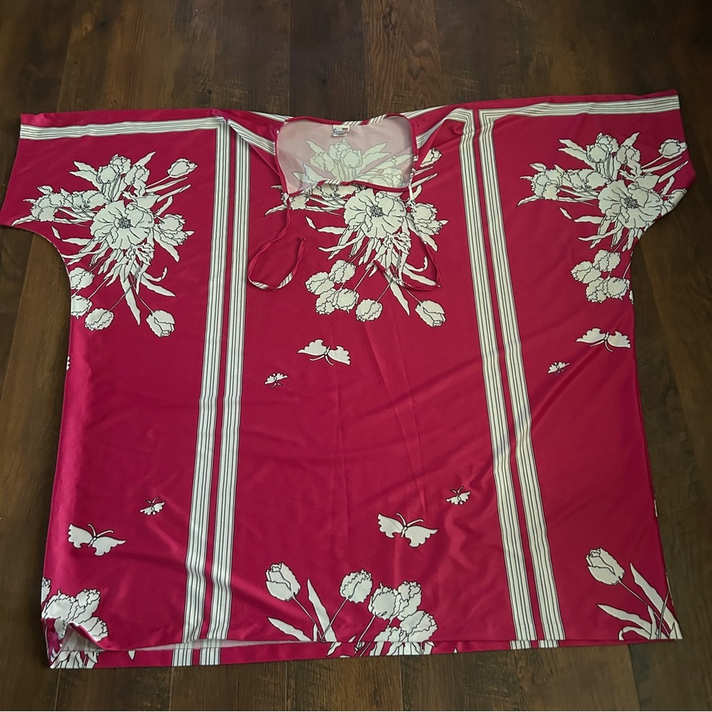 Granada Pink and White Floral Top